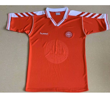 Denmark 1998 World Cup Home Red Soccer Jersey